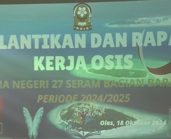 PELANTIKAN DAN RAPAT KERJA PENGURUS OSIS MASA BAKTI 2024/2025